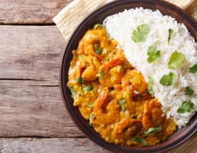 Curry de crevettes