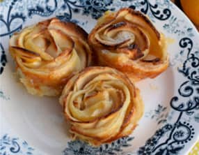 Tartelettes rosaces aux pommes
