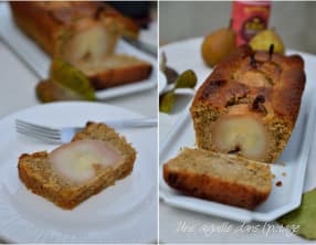 Cake aux poires entières et thé chaï