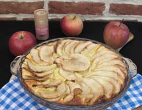 Le gâteau à la brousse et aux pommes