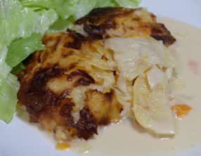 Gratin dauphinois pomme de terre topinambour et carotte