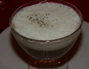 Velouté de châtaigne et son écume de parmesan