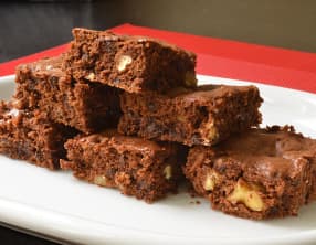 Brownies au potiron et aux noix