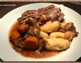 Effiloché de boeuf confit