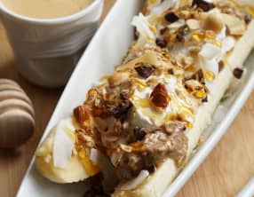 Breakfast banana split