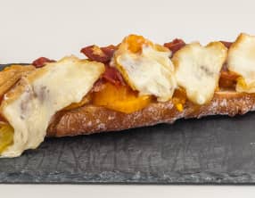 Tartine tomates jambon et curé nantais