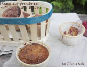 Petits gâteaux framboises et citron vert à la brousse