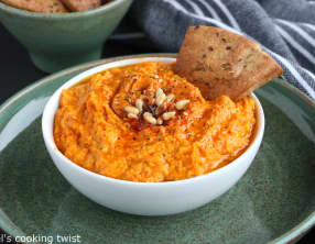 Hummus de carottes rôties au curcuma