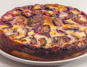 Gâteau brioché aux prunes