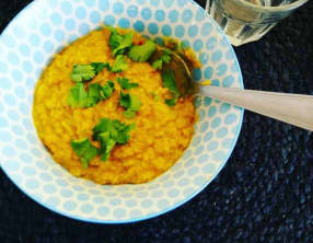 Dahl de lentilles corail