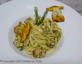 Lunguini aux cèpes et au romarin