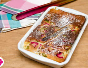 Clafoutis à la rhubarbe
