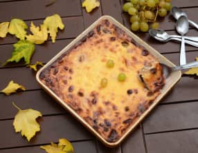 Gâteau au raisin frais et fromage blanc