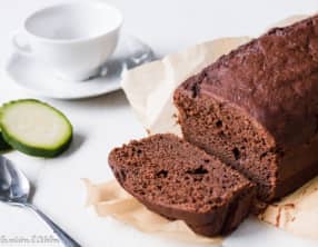 Cake au chocolat et à la courgette sans beurre