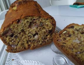 Banana bread vegan aux noix de Grenoble