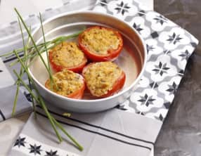 Tomates farcies aux sardines et ciboulette