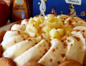 Tarte entremets normand caramel au beurre salé et pomme