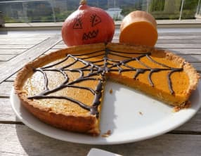 Tarte à la courge butternut pour Halloween
