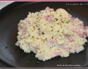 Risotto de chou-fleur au jambon