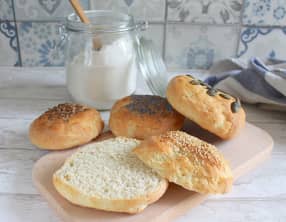 Buns briochés végétaliens pour burgers