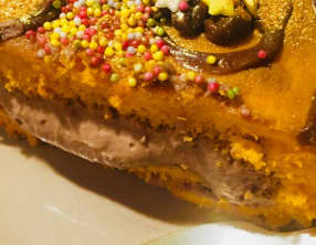 Le roulé chocolat chantilly d’Halloween