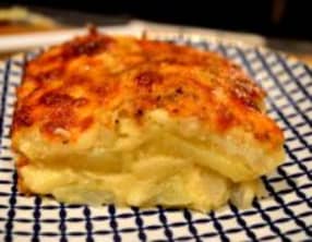 Gratin de pomme de terre à la mozarrella