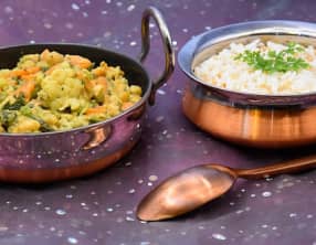 Curry de légumes à la pâte de noix de cajou