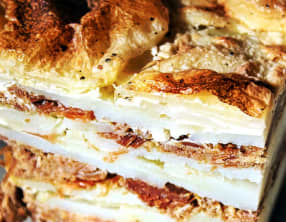 Gratin de pommes de terre au canard