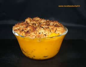 Crumble de potimarron aux noisettes