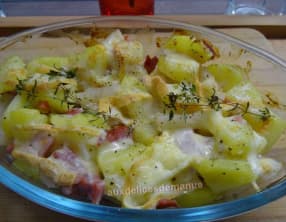 Gratin de pommes de terre et salsifis