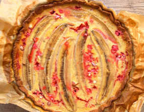 Tarte à la banane et aux pralines