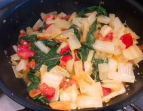 Blettes à l'italienne et à l'espagnole