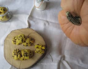Pumpkin and chocolate cookiz