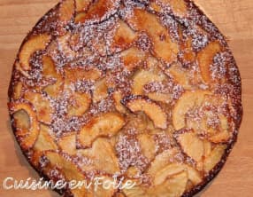 Gâteau invisible aux pommes