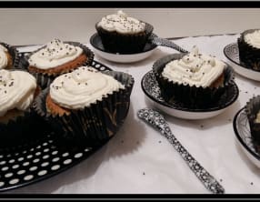 Cupcakes vanillés aux graines de chia