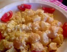 Pommes de terre oeufs mimosas
