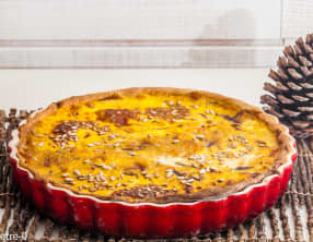 Tarte de butternut aux cèpes