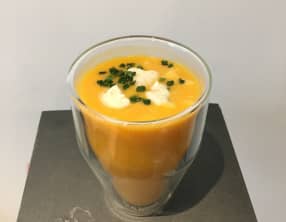 Velouté de potiron au gorgonzola