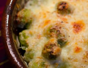 Gratin de choux de Bruxelles à la crème