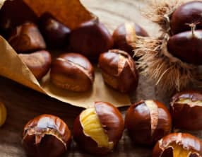 Châtaignes au four