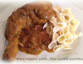 Cuisses de poulet coco et curcuma