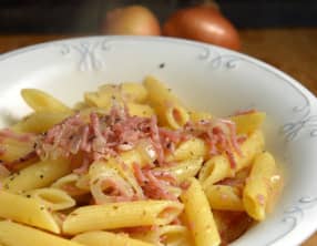 Pâtes au jambon