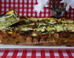Gâteau invisible aux courgettes et fromage de chèvre frais