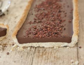 Tarte végétale au cacao cru