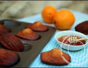 Madeleines au miel et zeste d’orange de Cyril Lignac