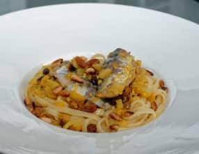 Bucatinis aux sardines