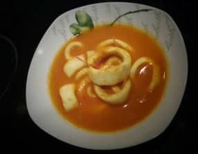 Encornets aux poivrons