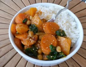 Curry de légumes d'automne au lait de coco