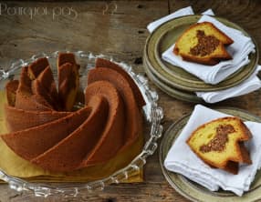 Cake fourré aux noisettes et sirop de dattes