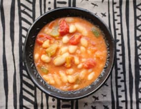 Haricots blancs au beurre de cacahuètes